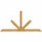 Ekena Millwork Saratoga Rough Sawn Timber Gable Bracket, Western Red Cedar, 108"W x 54"H x 4"D x 6"F, 12/12 Pitch GBW108X54X0406SAR00RWR - alternate 1
